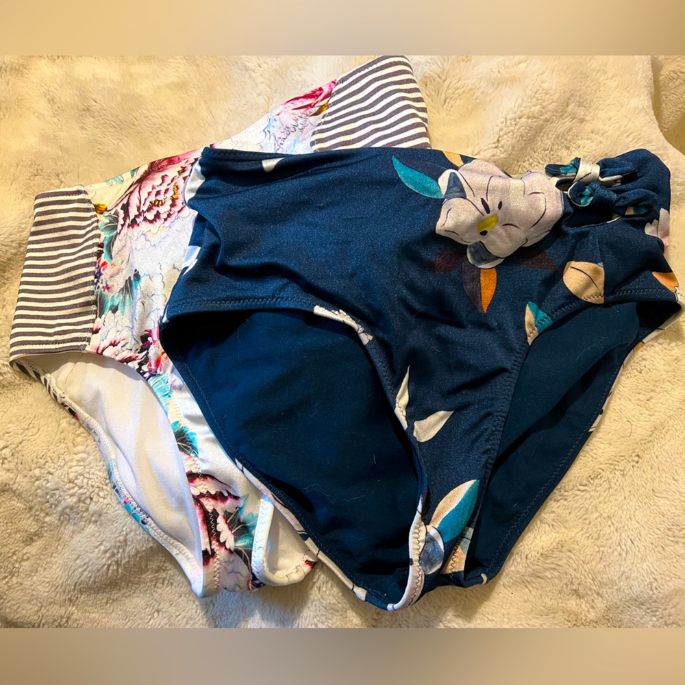 Set of two Athleta high-waisted Swim Bottoms